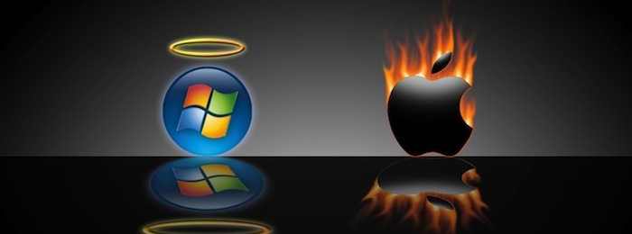 Взгляды Apple и Microsoft расходятся