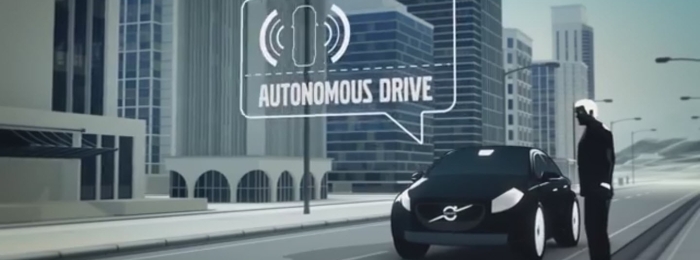 Volvo, которое гуляет само по себе